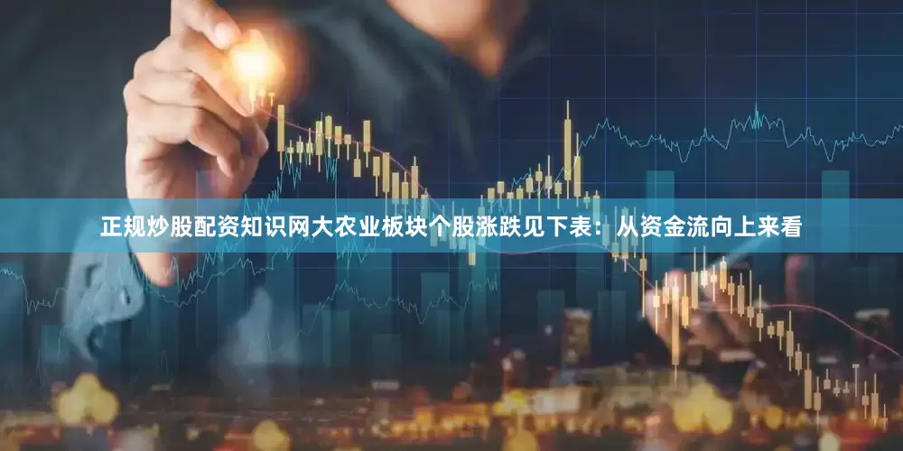 正规炒股配资知识网大农业板块个股涨跌见下表：从资金流向上来看