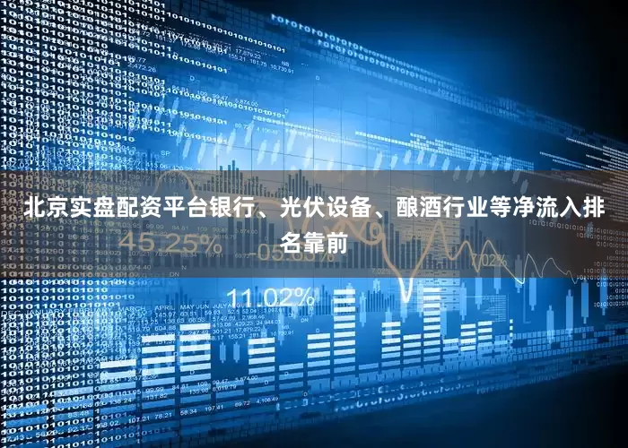 北京实盘配资平台银行、光伏设备、酿酒行业等净流入排名靠前